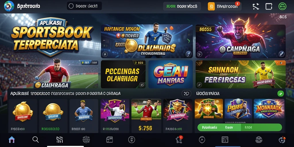 Screenshot utama 8055 menunjukkan tampilan taruhan olahraga yang menarik.