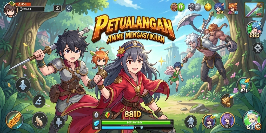 Tampilan gameplay yang dinamis dan penuh warna dari 88ID.