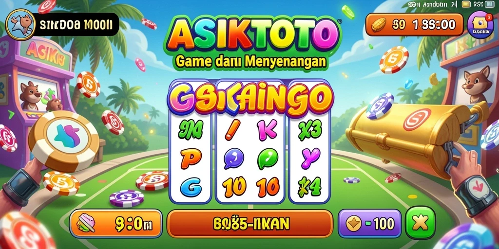 Tampilan gameplay seru dan interaktif ASIKTOTO.
