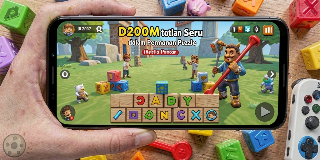 Tampilan gameplay D200M yang menarik dan penuh tantangan.