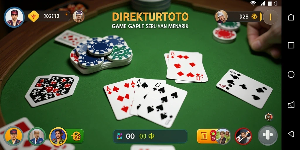 Screenshot gameplay Gaple dari DIREKTURTOTO yang memukau.