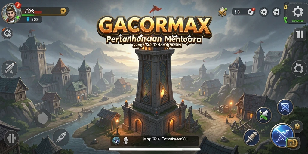 Tampilan gameplay menegangkan di GACORMAX yang penuh strategi.