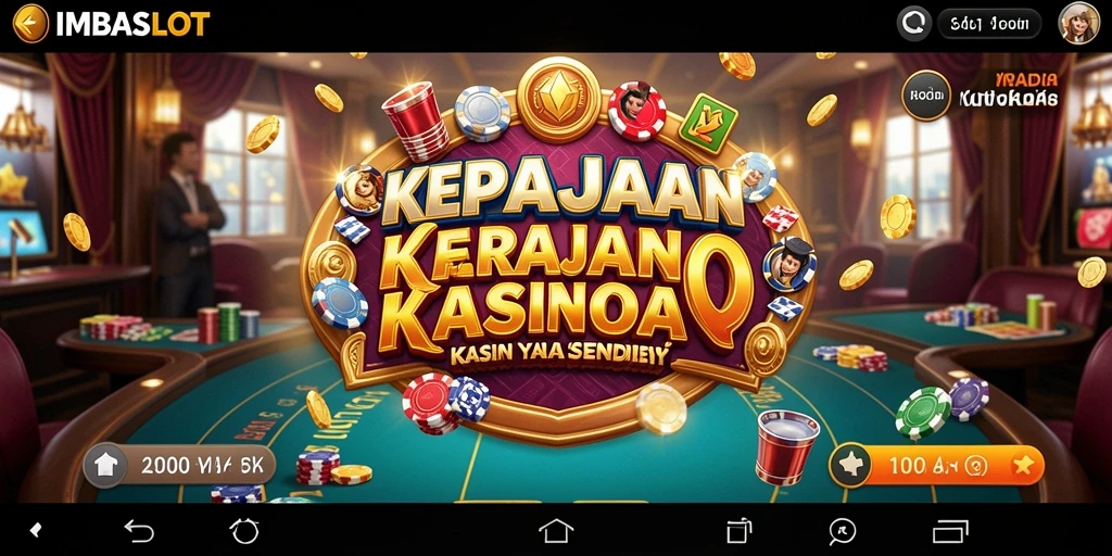 Screenshot IMBASLOT menunjukkan suasana kasino yang megah dan ramai pengunjung.
