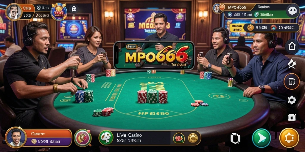Tampilan gameplay MPO666 yang seru dan interaktif di Live Casino.