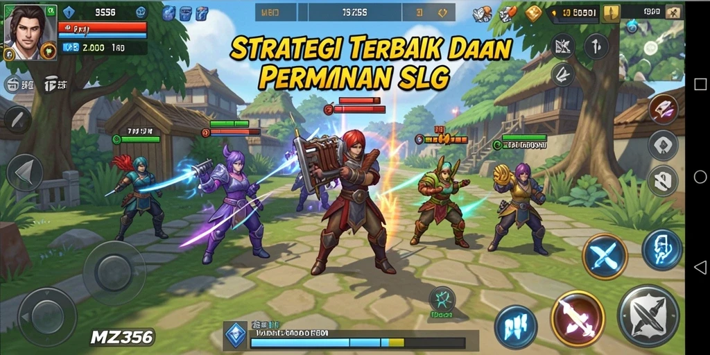 Tampilan gameplay <strong>MZ356</strong> dengan pertempuran strategi yang intens.