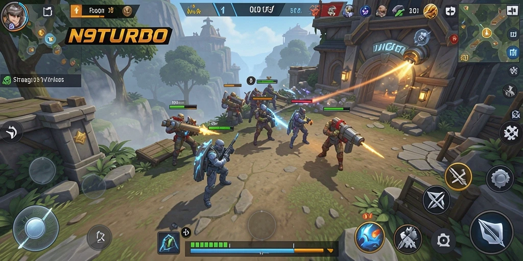 Tampilan menarik dari gameplay <strong>N9TURBO</strong> yang penuh strategi.