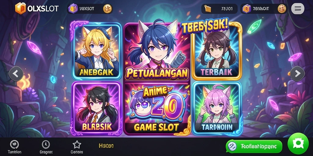 Gameplay OLXSLOT dengan karakter anime yang menawan.