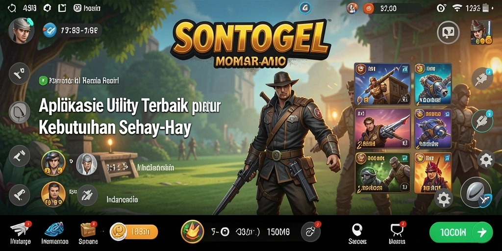 Tampilan utama dari aplikasi SONTOGEL yang praktis dan intuitif.